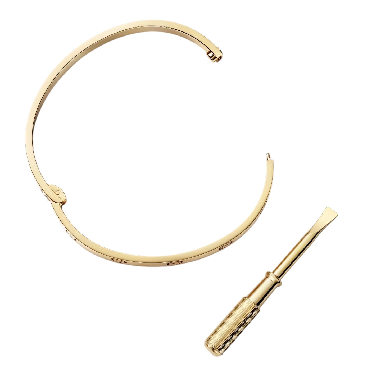 [LunaMar]CLASSIC 6.1MM LOVE SINGLE-SCREW CLOSURE BANGLE
