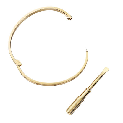 [LunaMar]CLASSIC 6.1MM LOVE SINGLE-SCREW CLOSURE BANGLE