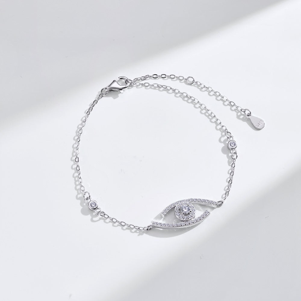 [LunaMar]LUCKY EYE PAVÉ-SET DIAMOND BRACELET