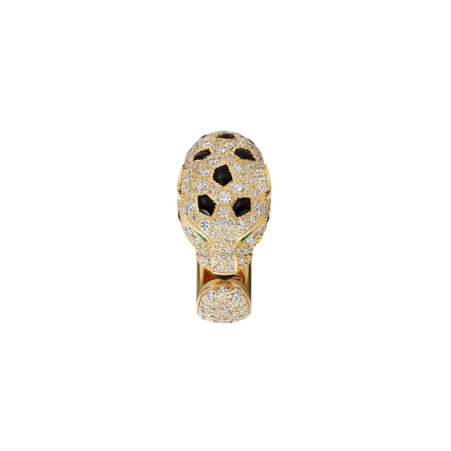 [LunaMar]PANTHÈRE DE DIAMOND HALF-PAVÉ MEDIUM RING