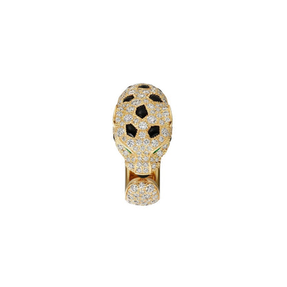 [LunaMar]PANTHÈRE DE DIAMOND HALF-PAVÉ MEDIUM RING