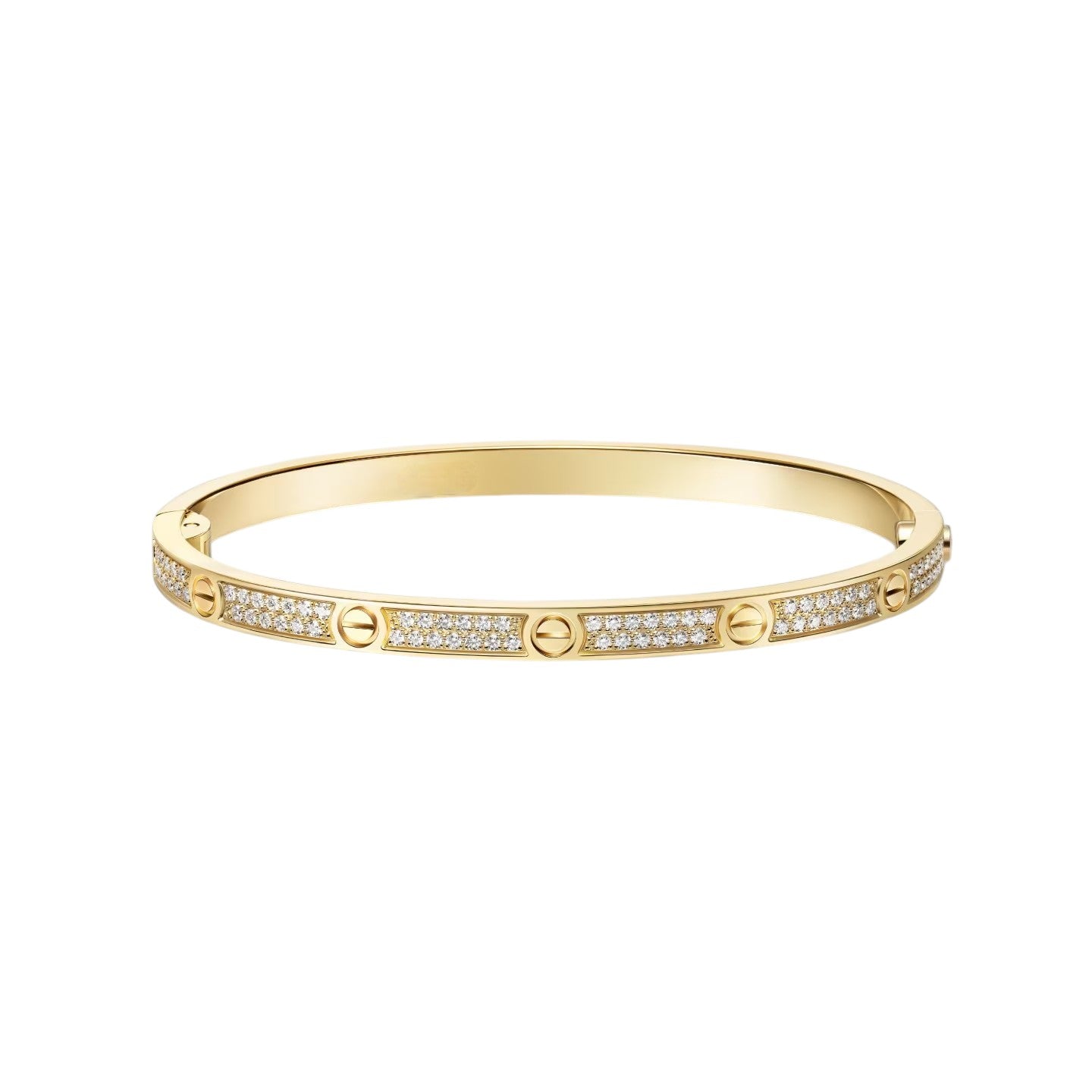 [LunaMar]CLASSIC 3.65MM LOVE FULL PAVE BANGLE