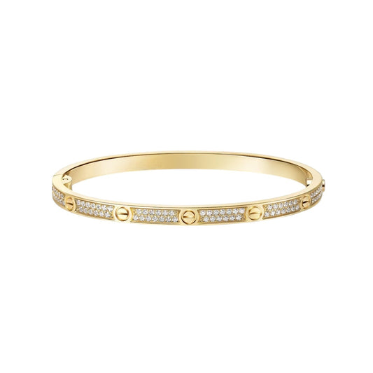 [LunaMar]CLASSIC 3.65MM LOVE FULL PAVE BANGLE