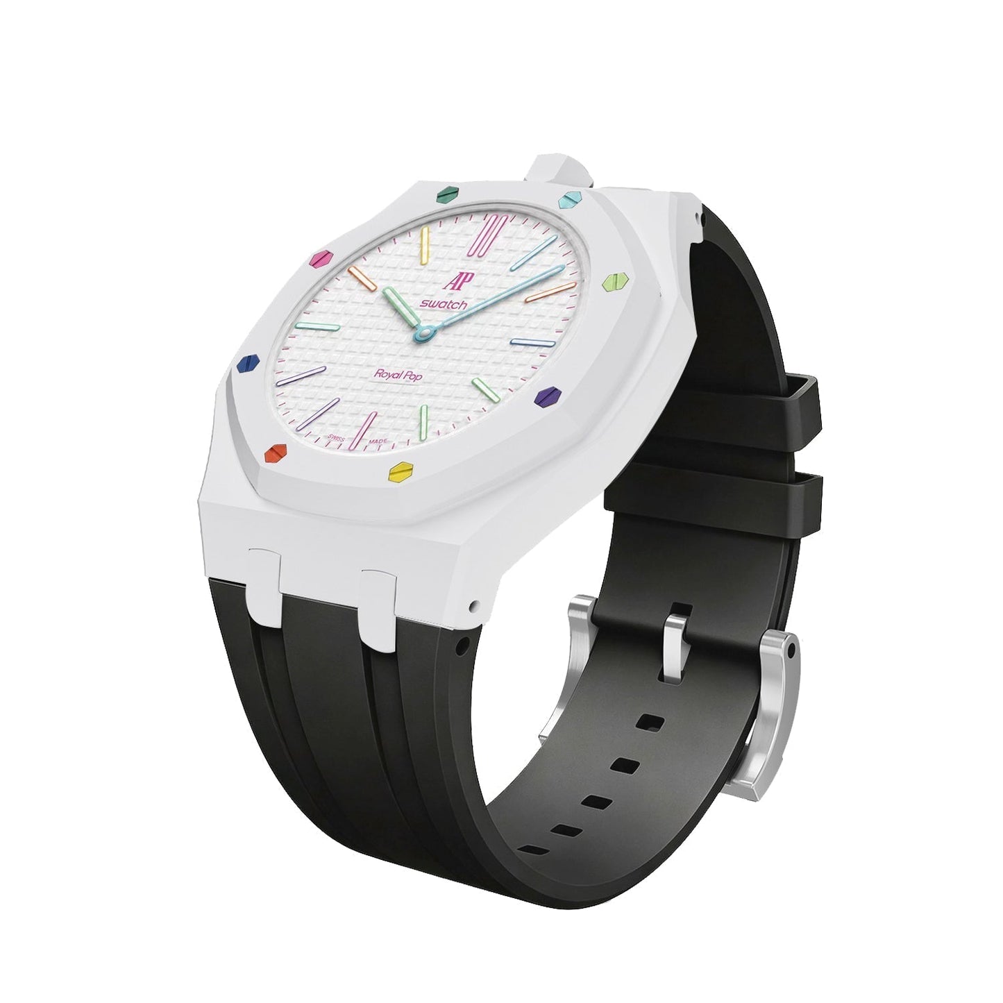 [LunaMar]Royal Oak Pop Exclusive Bioceramic Case & Silicone Strap Mix Color