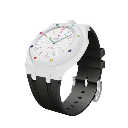 [LunaMar]Royal Oak Pop Exclusive Bioceramic Case & Silicone Strap Mix Color