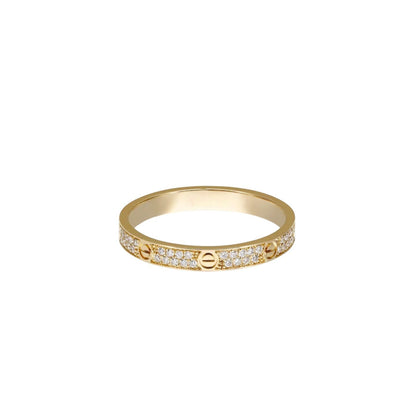 [LunaMar]LOVE 2.6MM PAVÉ DIAMOND RING
