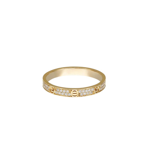 [LunaMar]LOVE 2.6MM PAVÉ DIAMOND RING