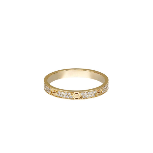 [LunaMar]LOVE 2.6MM PAVÉ DIAMOND RING