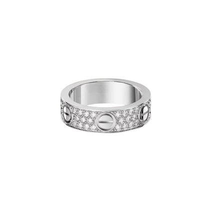 [LunaMar]LOVE 5.5MM FULL-PAVÉ DIAMOND RING