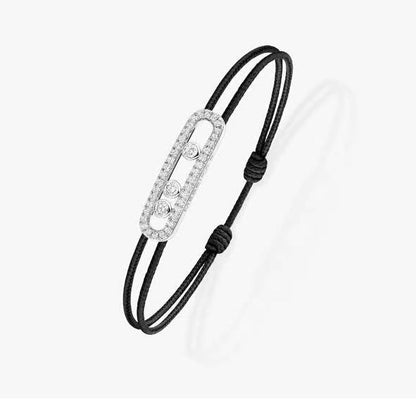 [LunaMar]CARE(S) PAVÉ CORD BRACELET