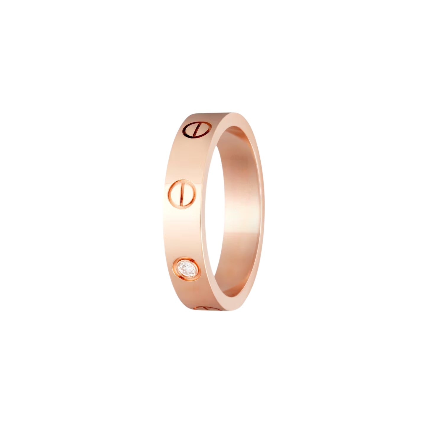 [LunaMar]LOVE 4MM 1 DIAMOND RING