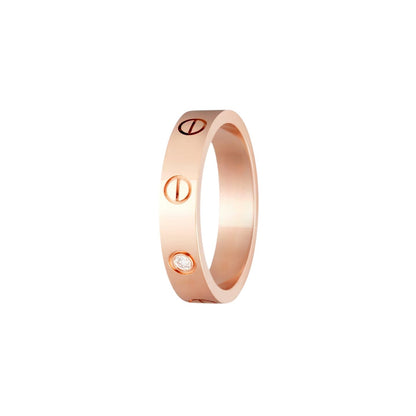 [LunaMar]LOVE 4MM 1 DIAMOND RING