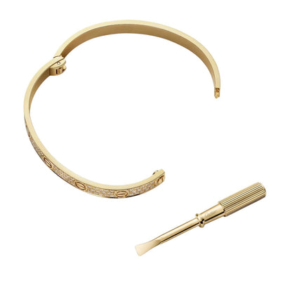 [LunaMar]CLASSIC 6.1MM LOVE BANGLE - FULL PAVÉ