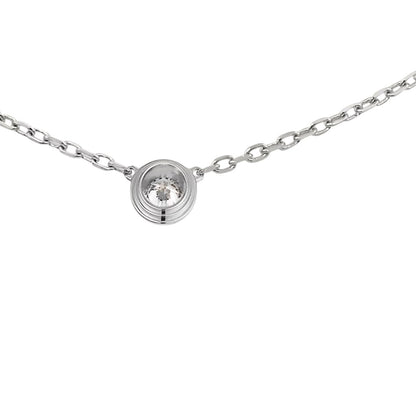[LunaMar]LOVE SCREW PENDANT SINGLE DIAMOND NECKLACE