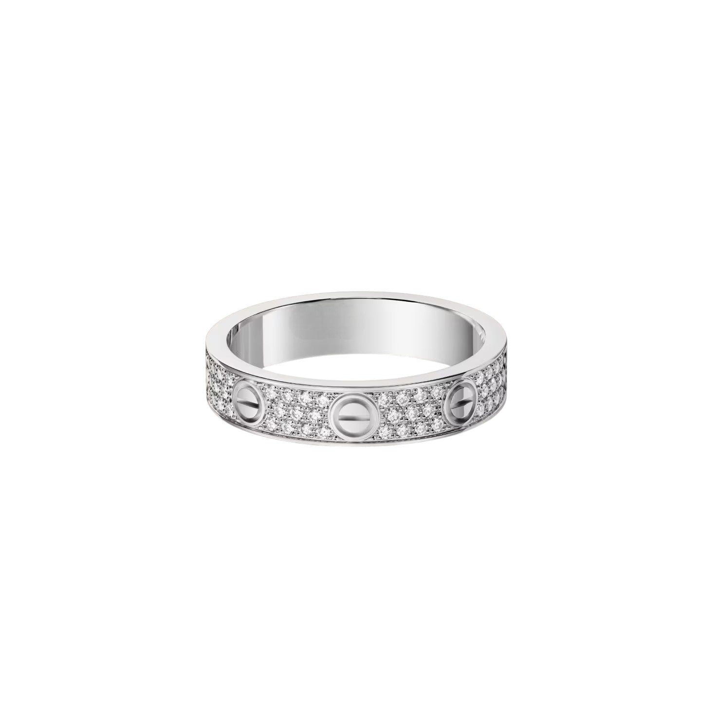 [LunaMar]LOVE 4MM PAVÉ DIAMOND RING