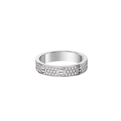 [LunaMar]LOVE 4MM PAVÉ DIAMOND RING