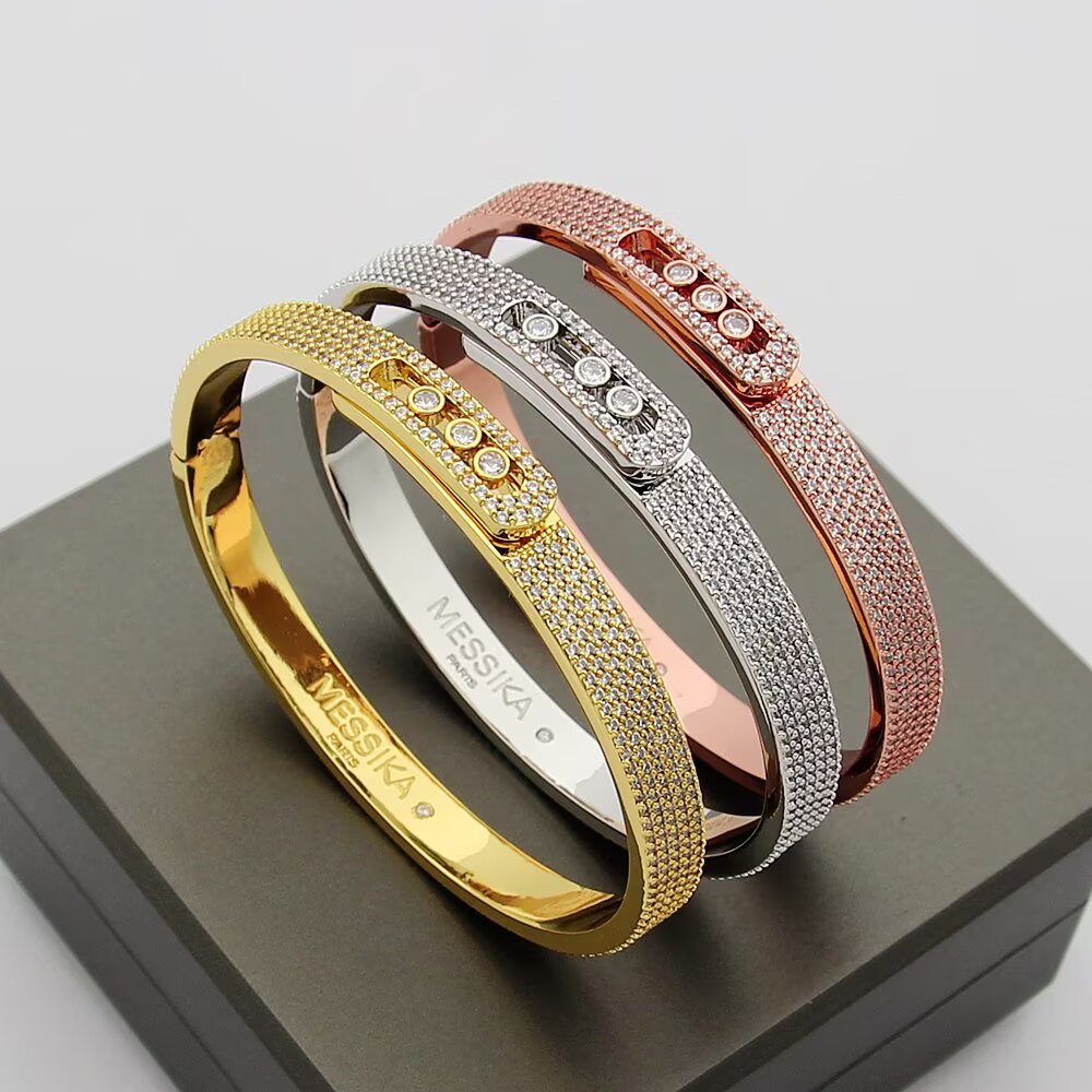 [LunaMar]MOVE NOA FULL-PAVÉ DIAMOND BANGLE BRACELET