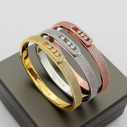 [LunaMar]MOVE NOA FULL-PAVÉ DIAMOND BANGLE BRACELET