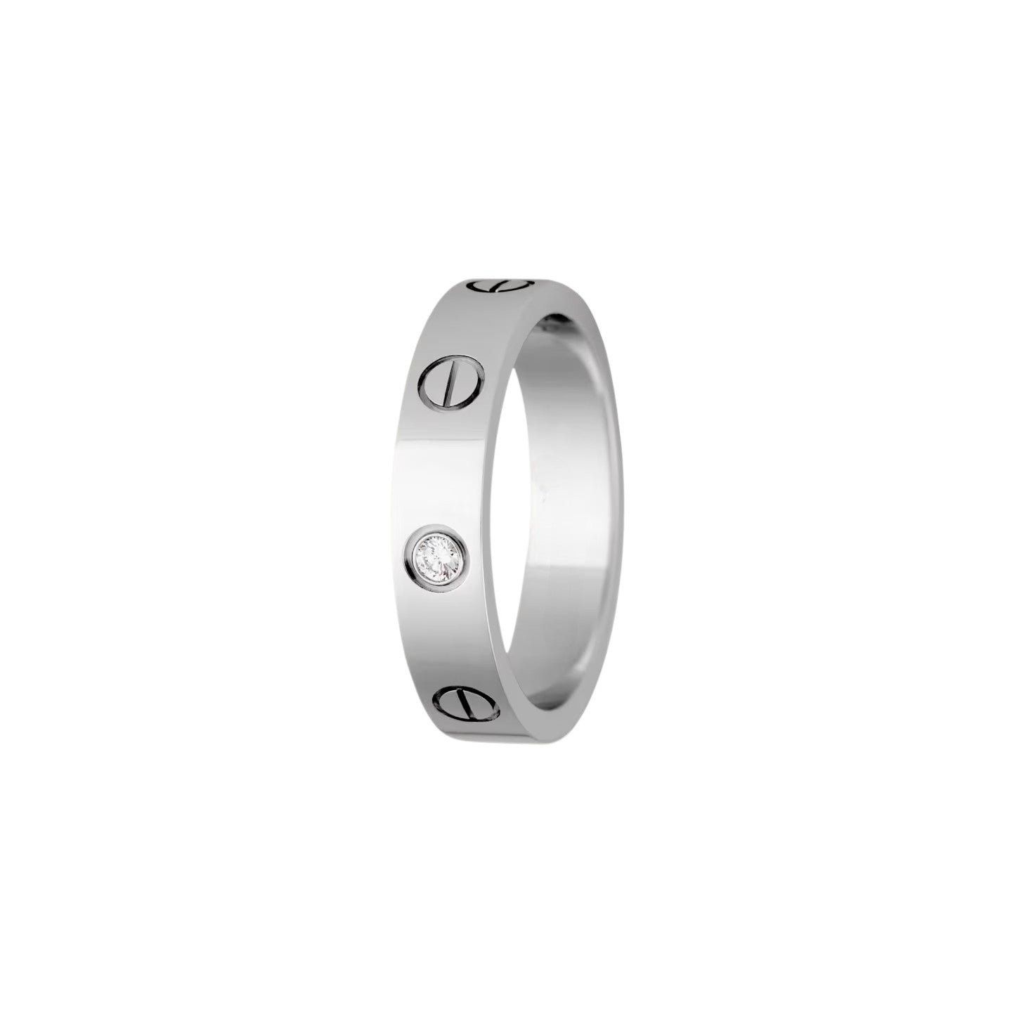 [LunaMar]LOVE 4MM 1 DIAMOND RING