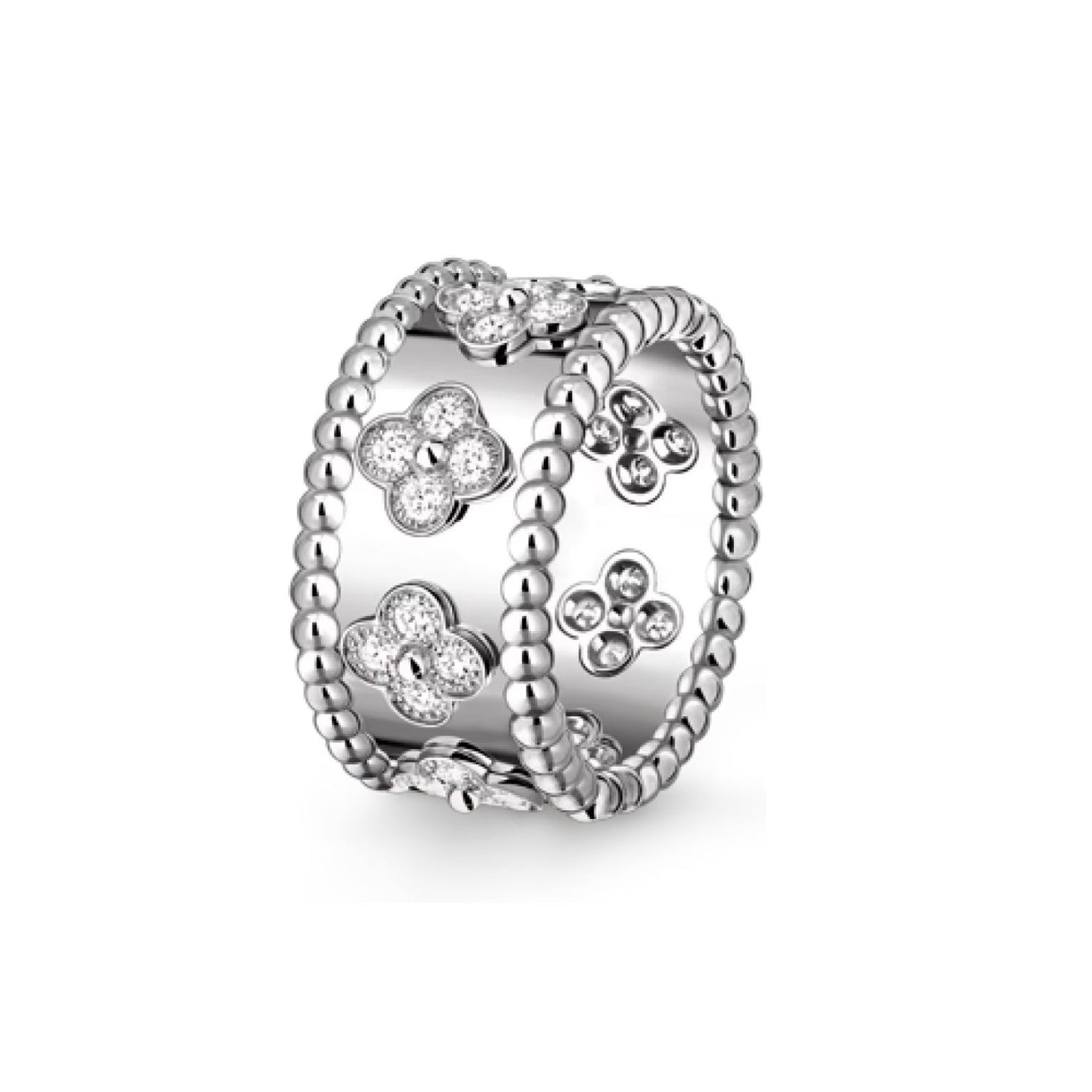 [LunaMar]KALEIDOSCOPE RADIANCE WIDE BAND RING