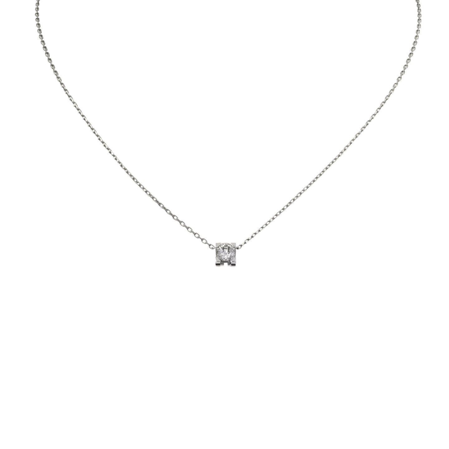 [LunaMar]C DE PENDANT DIAMOND NECKLACE