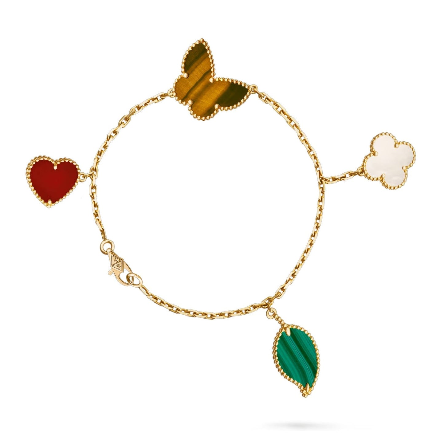 [LunaMar]LUCKY NATURE MULTI-CHARM BRACELET
