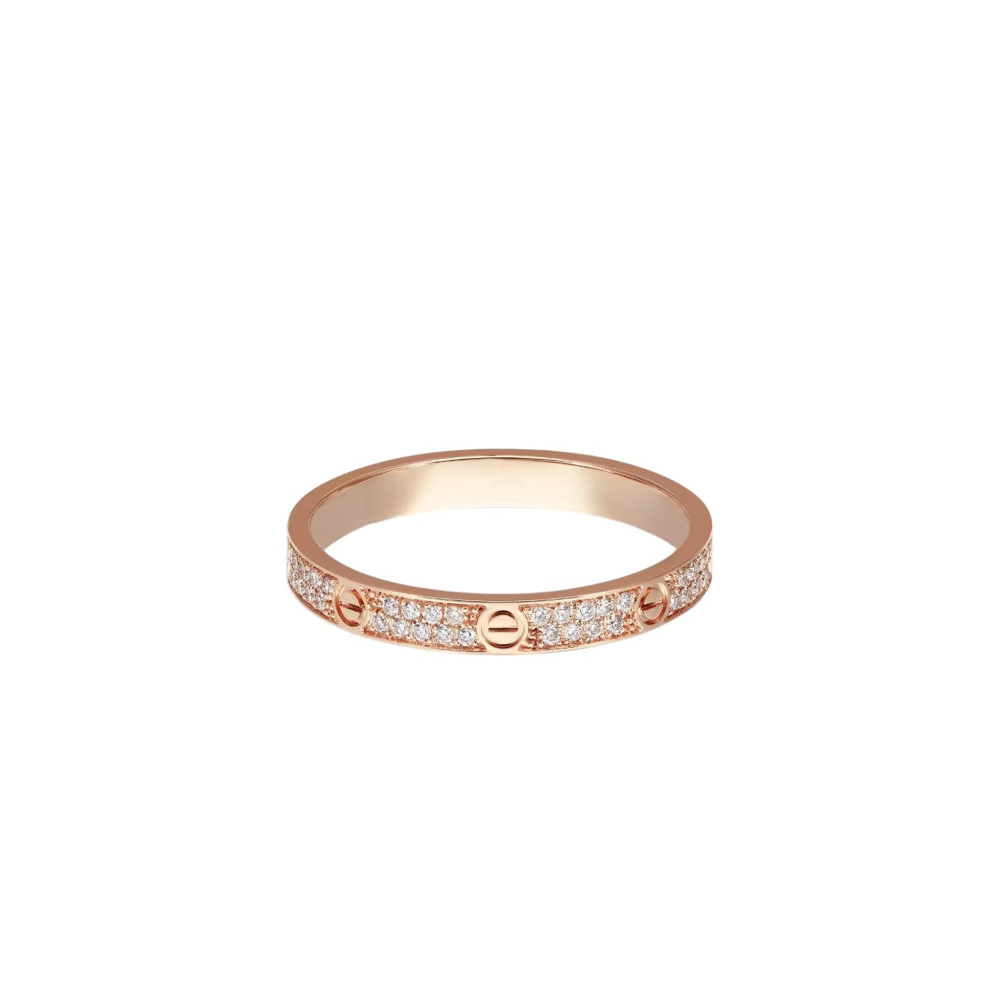 [LunaMar]LOVE 2.6MM PAVÉ DIAMOND RING