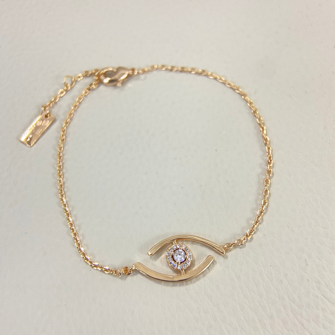 [LunaMar]LUCKY EYE PAVÉ-SET DIAMOND BRACELET