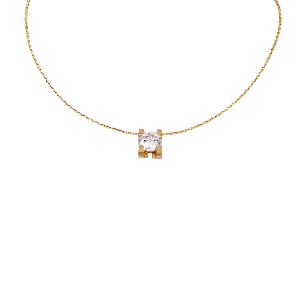 [LunaMar]C DE PENDANT DIAMOND NECKLACE