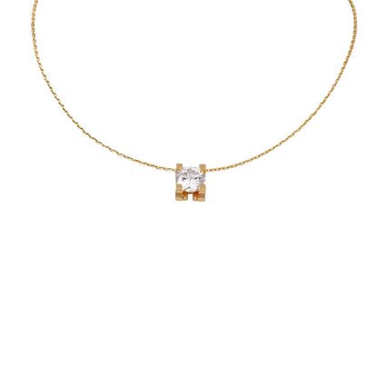 [LunaMar]C DE PENDANT DIAMOND NECKLACE