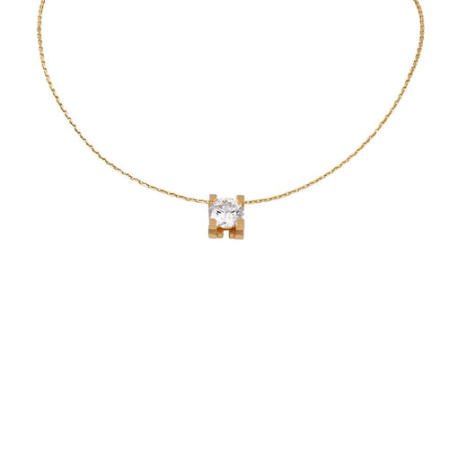 [LunaMar]C DE PENDANT DIAMOND NECKLACE