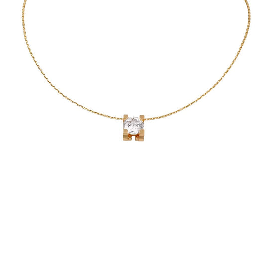 [LunaMar]C DE PENDANT DIAMOND NECKLACE