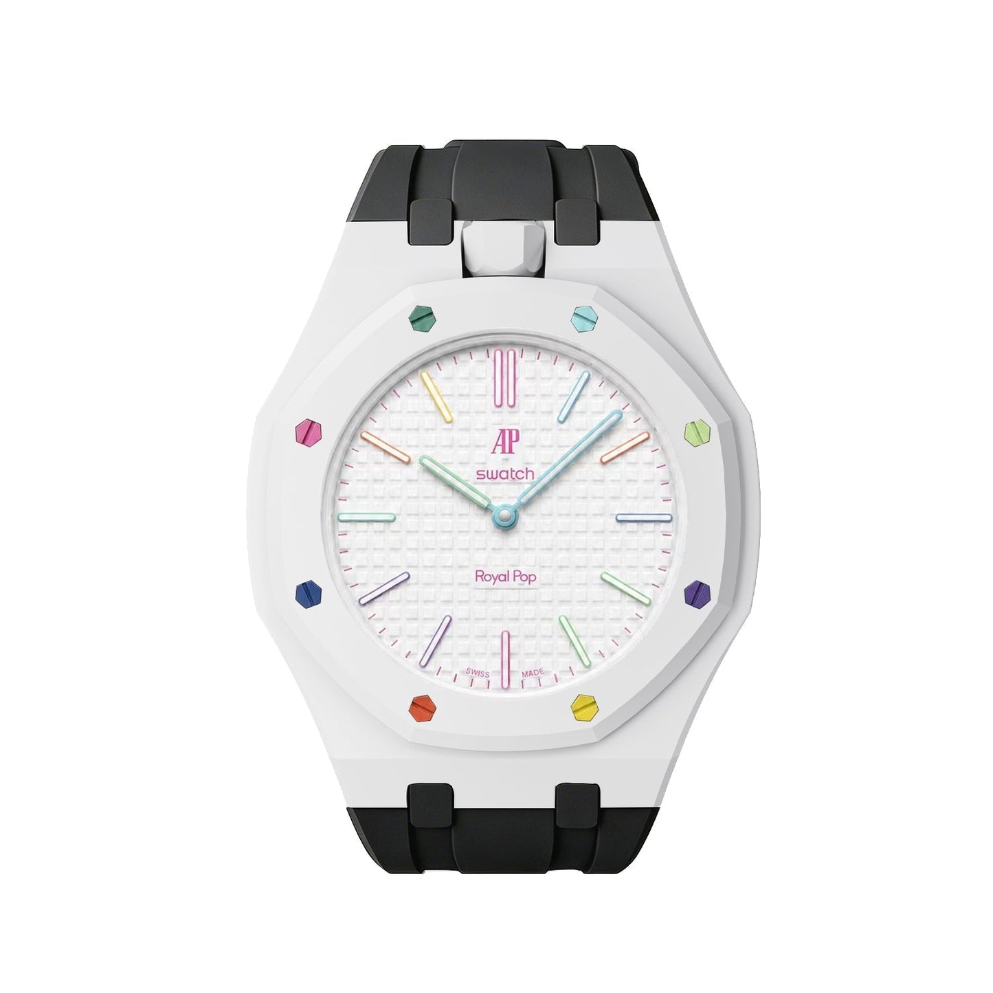 [LunaMar]Royal Oak Pop Exclusive Bioceramic Case & Silicone Strap Mix Color