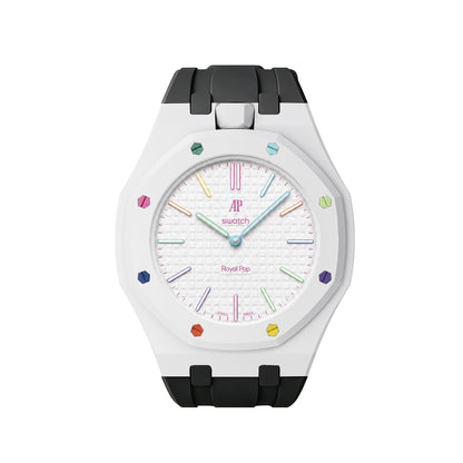 [LunaMar]Royal Oak Pop Exclusive Bioceramic Case & Silicone Strap Mix Color