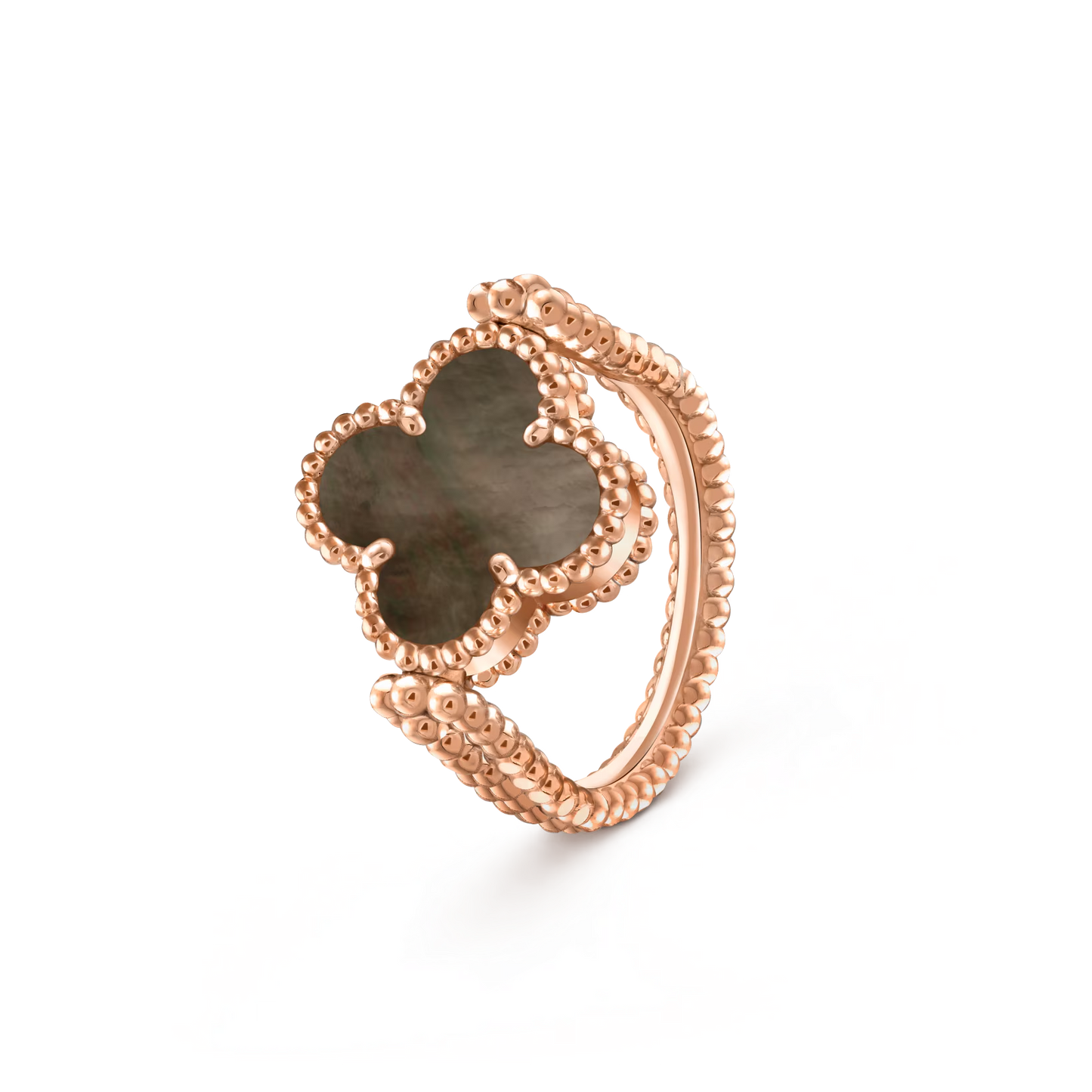 [LunaMar]LUCKY CLOVER ROSE GOLD REVERSIBLE RING