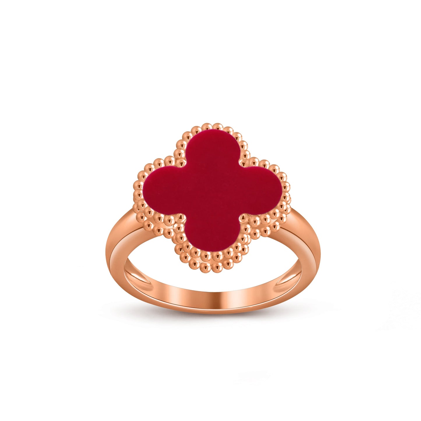 [LunaMar]LUCKY CLOVER VINTAGE ROSE GOLD RING COLLECTION