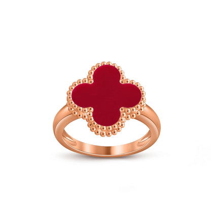 [LunaMar]LUCKY CLOVER VINTAGE ROSE GOLD RING COLLECTION
