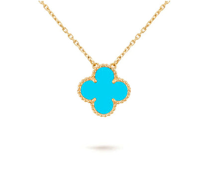 [LunaMar]15MM CLOVER FLOWER PENDANT NECKLACE COLLECTION