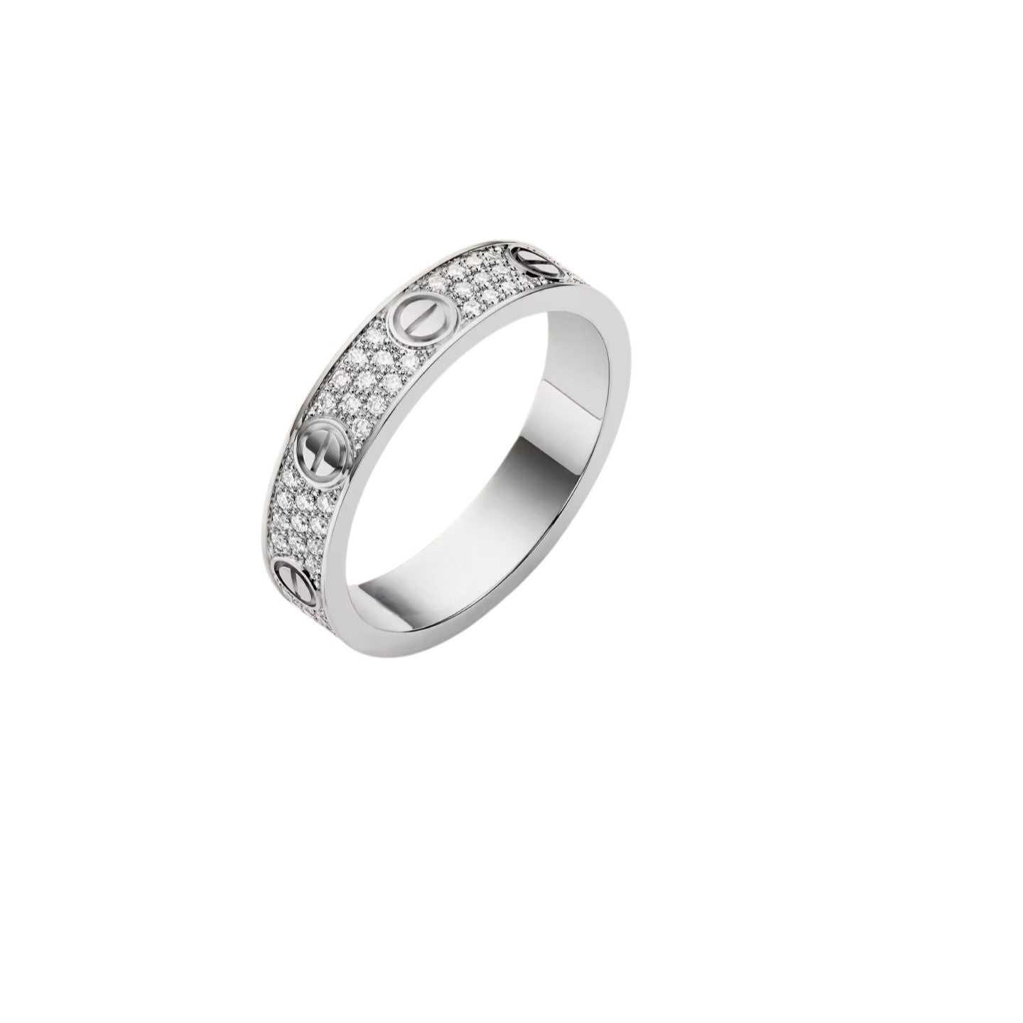 [LunaMar]LOVE 4MM PAVÉ DIAMOND RING