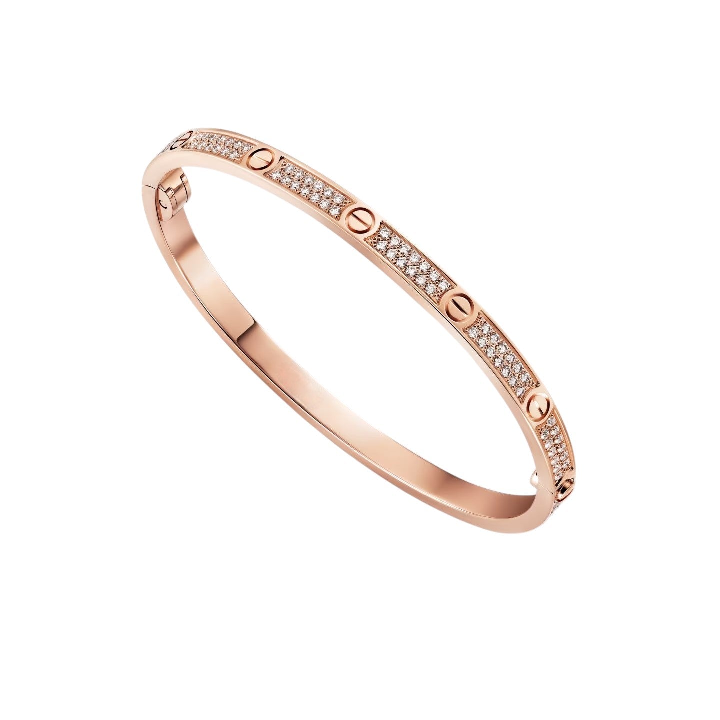 [LunaMar]CLASSIC 3.65MM LOVE FULL PAVE BANGLE