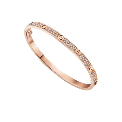 [LunaMar]CLASSIC 3.65MM LOVE FULL PAVE BANGLE