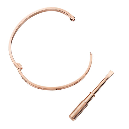 [LunaMar]CLASSIC 6.1MM LOVE SINGLE-SCREW CLOSURE BANGLE