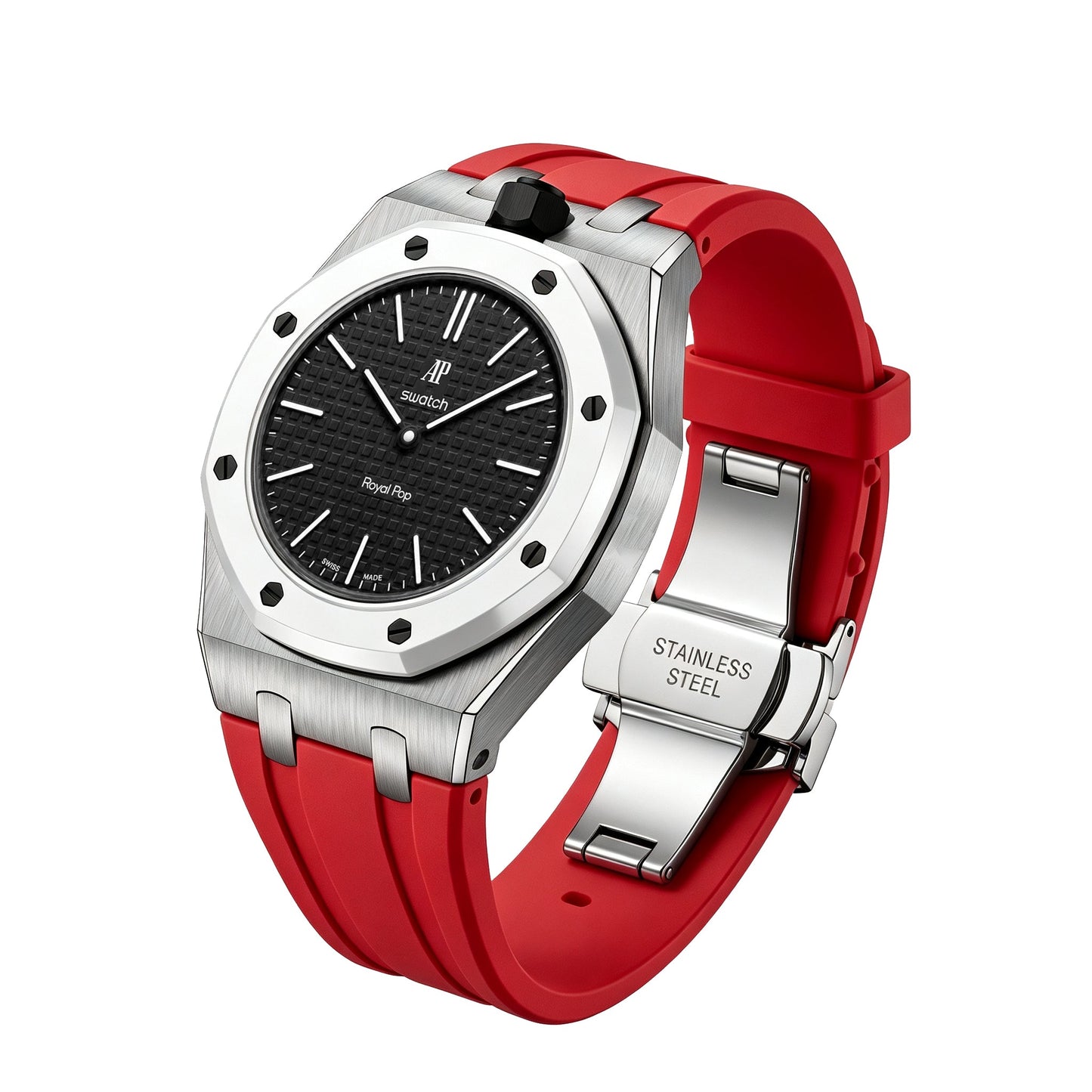 [LunaMar]Royal Oak Pop Exclusive Steel Case & Silicone Strap With Cradle
