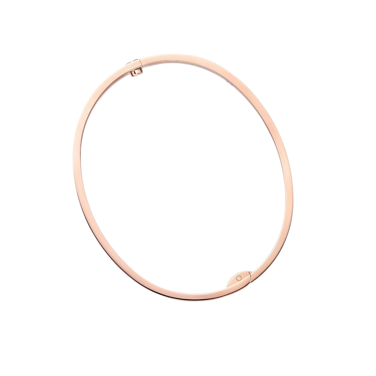 [LunaMar]CLASSIC 6.1MM LOVE SINGLE-SCREW CLOSURE BANGLE - 4-DIAMOND