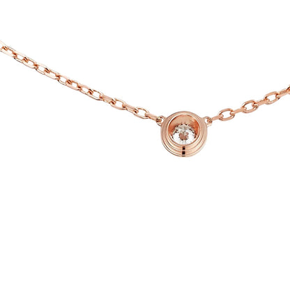 [LunaMar]LOVE SCREW PENDANT SINGLE DIAMOND NECKLACE