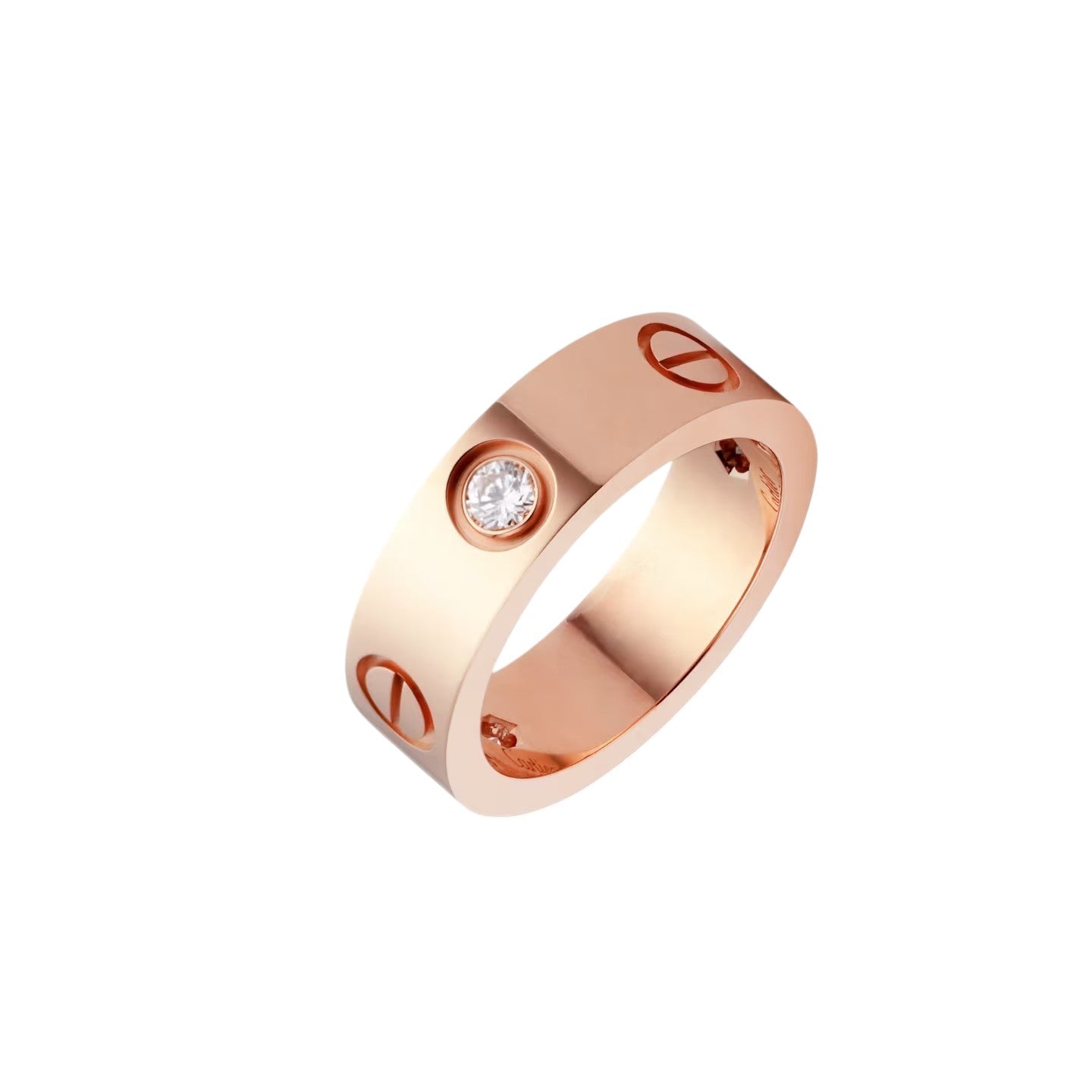 [LunaMar]LOVE 5.5MM 3 DIAMONDS RING