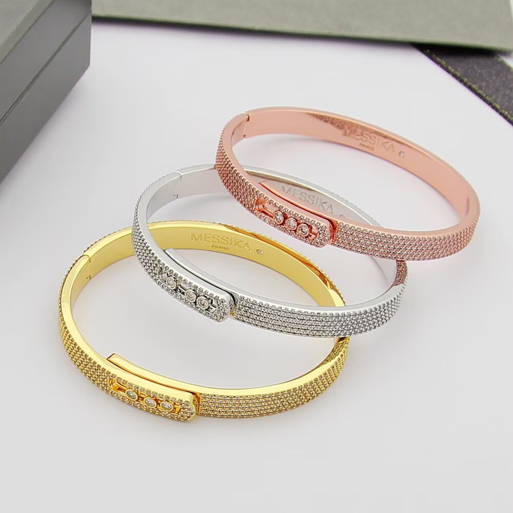 [LunaMar]MOVE NOA FULL-PAVÉ DIAMOND BANGLE BRACELET