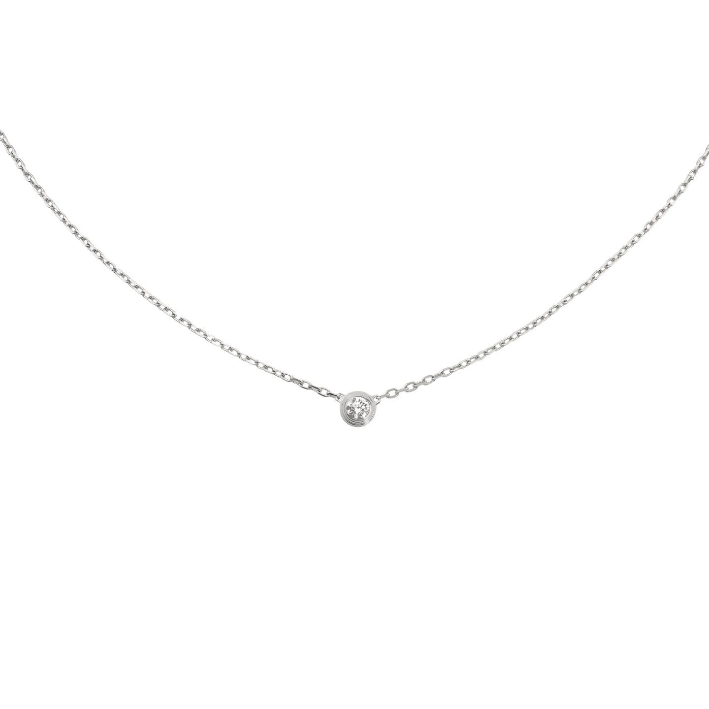[LunaMar]LOVE SCREW PENDANT SINGLE DIAMOND NECKLACE