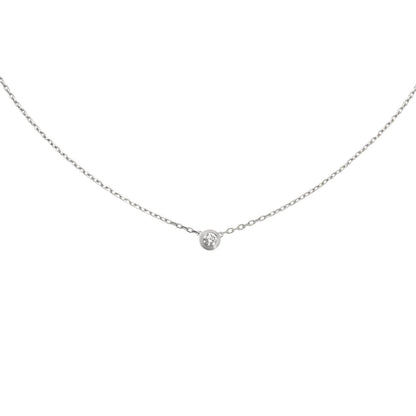 [LunaMar]LOVE SCREW PENDANT SINGLE DIAMOND NECKLACE