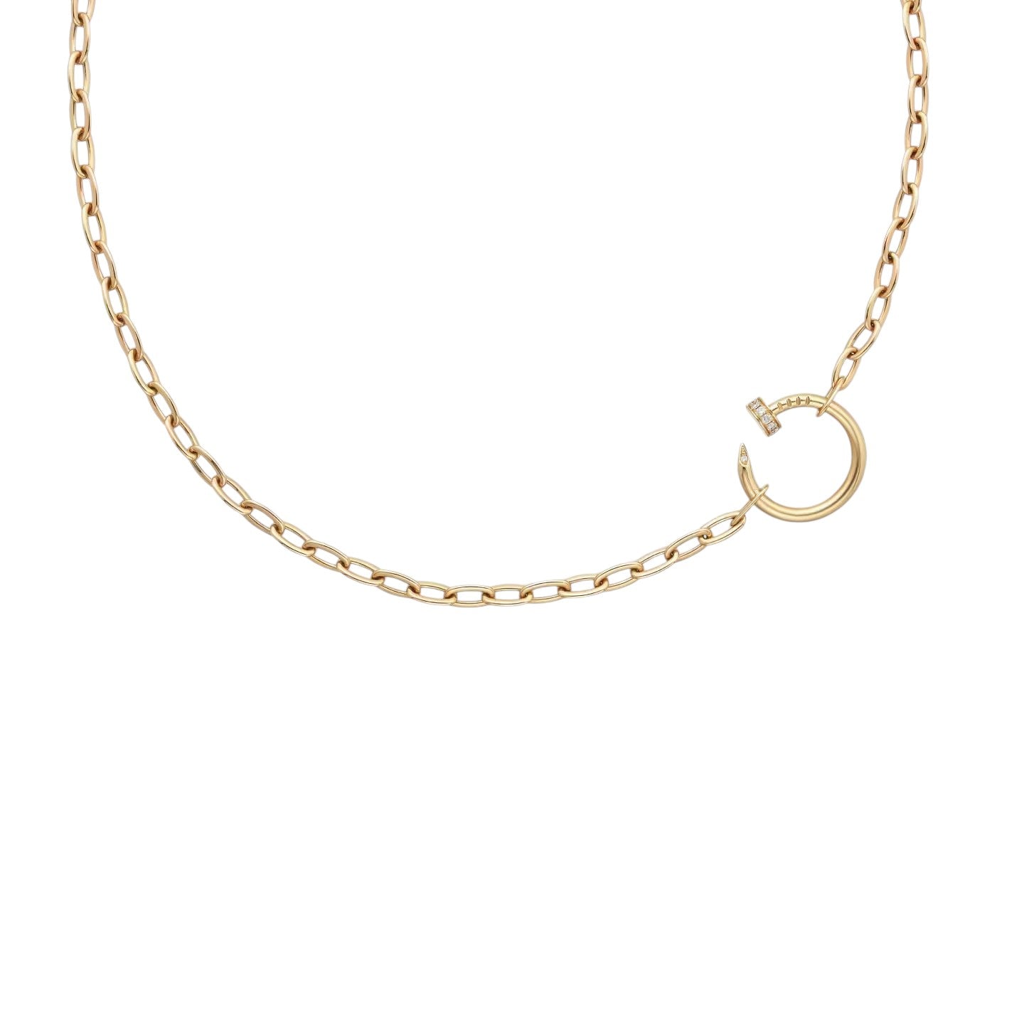[LunaMar]CLOU DIAMOND NAIL PENDANT NECKLACE
